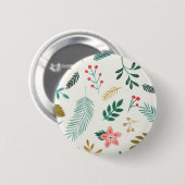 Muster der Blätter Button (Vorne & Hinten)