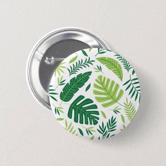 Muster der Blätter Button (Vorne & Hinten)