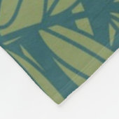 Muster der Blätter Fleecedecke (Ecke)