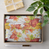 Muster der Blätter für die Herbstmappe Seidenpapier (Geschenk)