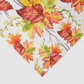 Muster der Blätter für die Herbstmappe Seidenpapier (Ausschnitt)