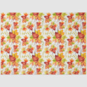 Muster der Blätter für die Herbstmappe Seidenpapier (Vorderseite)