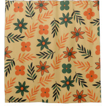 Muster der Blätter für die Vintage 70er-Blume