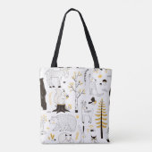 Muster der Blätter für Herbst-Waldbaumen Tasche (Rückseite)