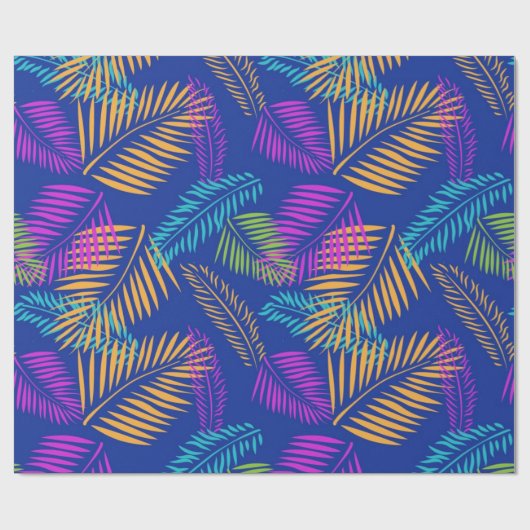 Muster der Blätter Geschenkpapier (Flach)