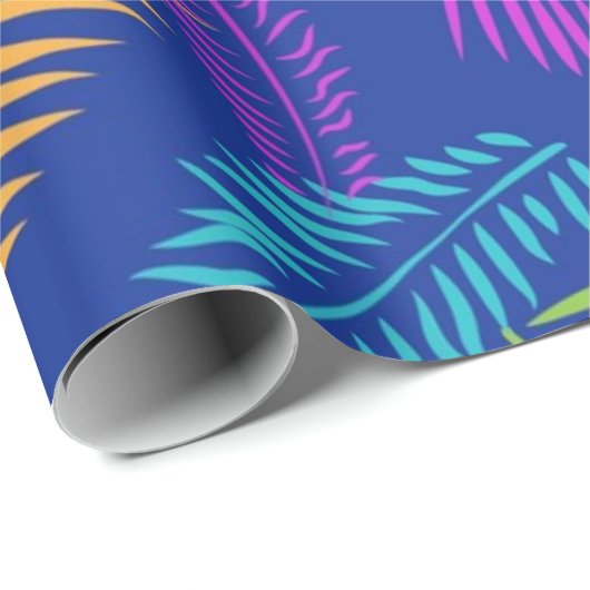 Muster der Blätter Geschenkpapier (Rolleneckpunkt)