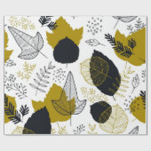 Muster der Blätter Geschenkpapier (Flach)