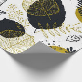 Muster der Blätter Geschenkpapier (Ecke)