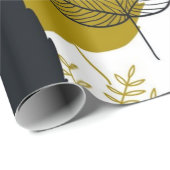 Muster der Blätter Geschenkpapier (Rolleneckpunkt)