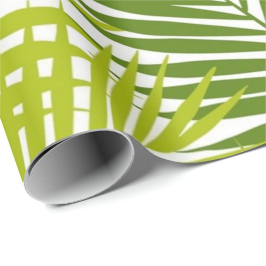 Muster der Blätter Geschenkpapier (Rolleneckpunkt)