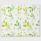 Muster der Blätter Geschenkpapier (Flach)