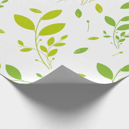 Muster der Blätter Geschenkpapier (Ecke)