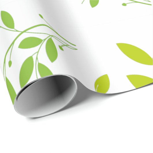 Muster der Blätter Geschenkpapier (Rolleneckpunkt)