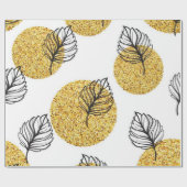 Muster der Blätter Geschenkpapier (Flach)