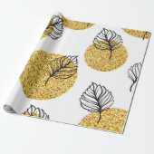 Muster der Blätter Geschenkpapier (Ungerollt)