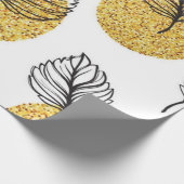 Muster der Blätter Geschenkpapier (Ecke)