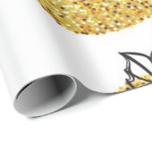 Muster der Blätter Geschenkpapier (Rolleneckpunkt)