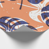 Muster der Blätter Geschenkpapier (Ecke)