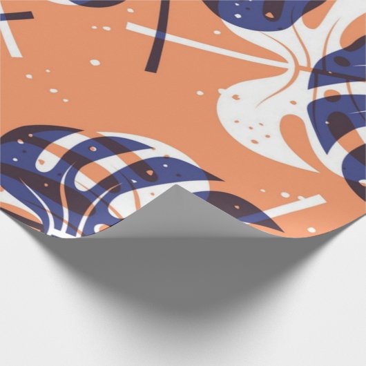 Muster der Blätter Geschenkpapier (Ecke)