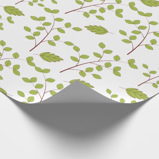 Muster der Blätter Geschenkpapier (Ecke)