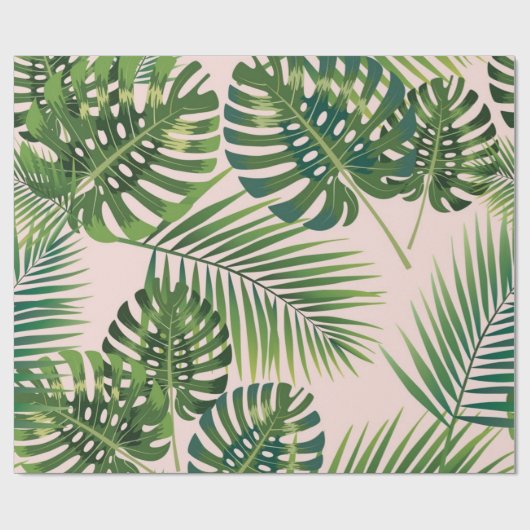 Muster der Blätter Geschenkpapier (Flach)