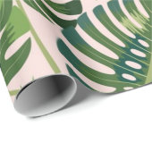 Muster der Blätter Geschenkpapier (Rolleneckpunkt)