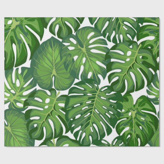 Muster der Blätter Geschenkpapier (Flach)