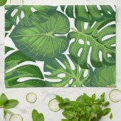 Muster der Blätter Geschirrtuch (Gefaltet)