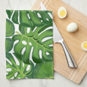 Muster der Blätter Geschirrtuch (Viertel Falte)