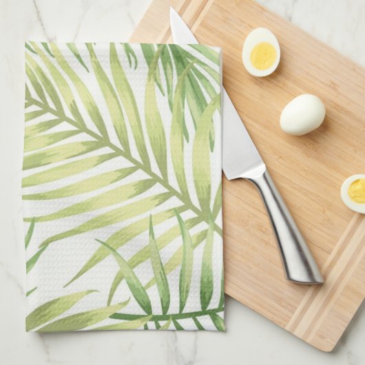 Muster der Blätter Geschirrtuch (Viertel Falte)