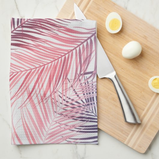 Muster der Blätter Geschirrtuch (Viertel Falte)