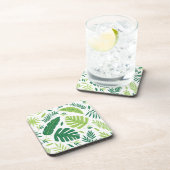 Muster der Blätter Getränkeuntersetzer (Rechte Seite)