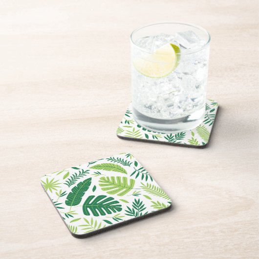 Muster der Blätter Getränkeuntersetzer (Rechte Seite)