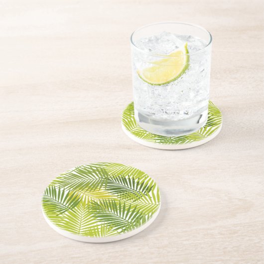 Muster der Blätter Getränkeuntersetzer (Seite)