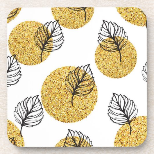 Muster der Blätter Getränkeuntersetzer (Vorderseite)