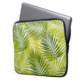 Muster der Blätter Laptopschutzhülle (Vorderseite Links)