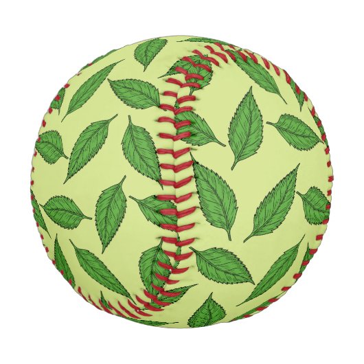 Muster der Blätter, Leaf-Muster, Frühjahrsvorschau Baseball (Schrägansicht)