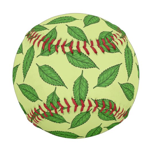 Muster der Blätter, Leaf-Muster, Frühjahrsvorschau Baseball (Vorderseite)