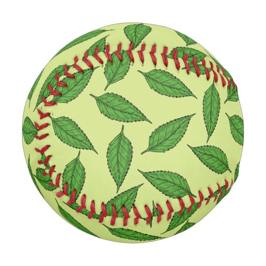 Muster der Blätter, Leaf-Muster, Frühjahrsvorschau Baseball (Vorderseite Links)