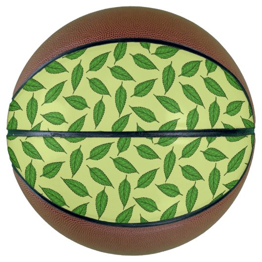 Muster der Blätter, Leaf-Muster, Frühjahrsvorschau Basketball (Vorderseite)