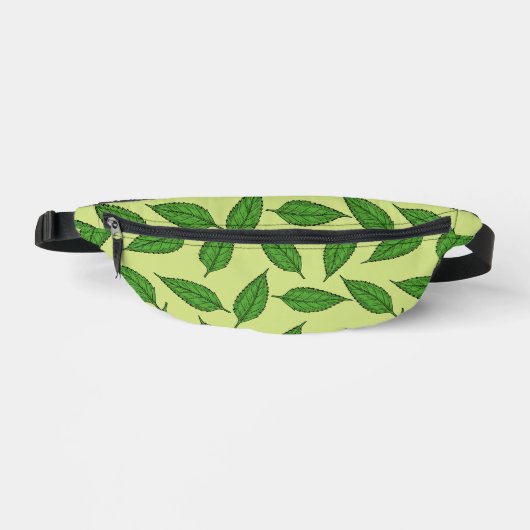 Muster der Blätter, Leaf-Muster, Frühjahrsvorschau Bauchtasche (Vorderseite)