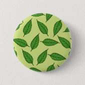 Muster der Blätter, Leaf-Muster, Frühjahrsvorschau Button (Vorderseite)