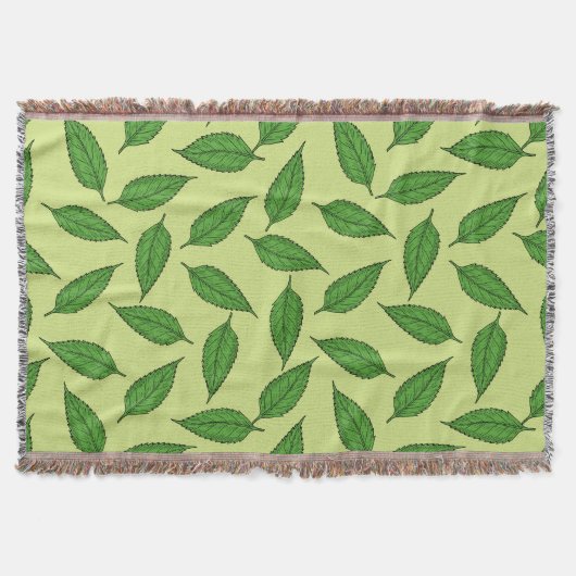 Muster der Blätter, Leaf-Muster, Frühjahrsvorschau Decke (Vorderseite)