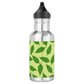 Muster der Blätter, Leaf-Muster, Frühjahrsvorschau Edelstahlflasche (Rechts)