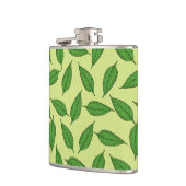 Muster der Blätter, Leaf-Muster, Frühjahrsvorschau Flachmann (Links)