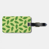 Muster der Blätter, Leaf-Muster, Frühjahrsvorschau Gepäckanhänger (Rückseite horizontal)