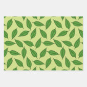 Muster der Blätter, Leaf-Muster, Frühjahrsvorschau Geschenkpapier Set (Vorderseite 3)