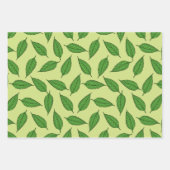 Muster der Blätter, Leaf-Muster, Frühjahrsvorschau Geschenkpapier Set (Vorderseite)