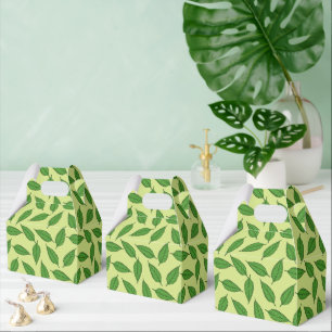 Muster der Blätter, Leaf-Muster, Frühjahrsvorschau Geschenkschachtel