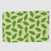 Muster der Blätter, Leaf-Muster, Frühjahrsvorschau Golfhandtuch (Horizontal)